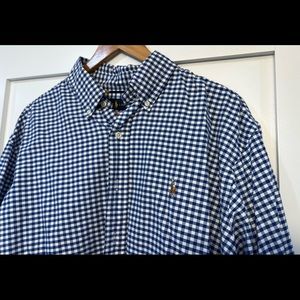 LIKE NEW -Ralph Lauren Button Down - XL Classic Fit - Checked Pattern